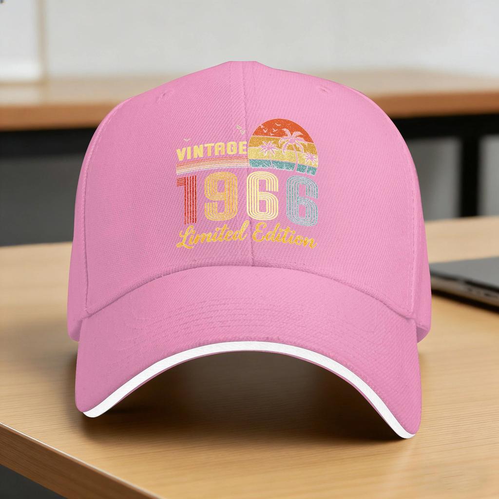 Vintage 1966 Limited Edition Classic 1966 Vintage Sun Baseball Cap Summer Unisex Men Design Trucker Hat Fishing Baseball Caps