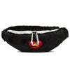 X Olivia Kim Heritage Collaboration Heritage Red Heart Pattern Polyester Waist Bag Regular Unisex Waist Bag Black CT7959-010
