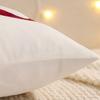 Embroidery Throw Pillow Cover Christmas Decoration Velvet Soft Christmas Tree Bell Bow Winter Farmhouse Home Sofa Living Room