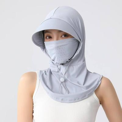 Adjustable Balaclava Hat Dual Use Elastic Cycling Sun Protection Mask Ice Silk Neck Protection Sunscreen Full Face Cover Riding