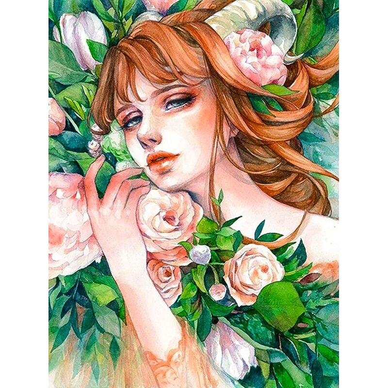 Diamond Painting Flowers Diamond Embroidery Kit For Adults Kids Diamond Mosaic Cross Stitch Decoration 40*50