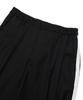 Ssioemi [Unisex] Satin-Trimmed Motorsport Trousers (Black)