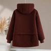 Mother's Autumn and Winter Clothes Lamb Fleece Padded Jacket Women's Women's Plus Velvet Thick Granular Fleece Padded Jacket