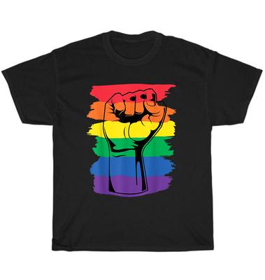 Pride Month Merch LGBT Regenbogenfaust LGBTQ Gay Pride T-Shirt Unisex T-Shirt Geschenk NEU