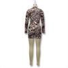 2024 Early Autumn Women's Leopard Print Crew Neck Long Sleeve Jumpsuit - Spicy Girl Style