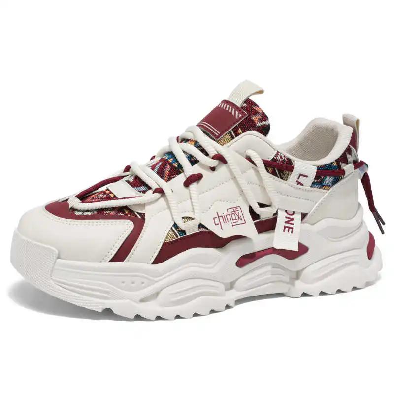 Sumer Round Tip White Sneakers Shoes For Men Summer Shoes Walking And Hiking Shoes Sports Badkets Traning Krasovki