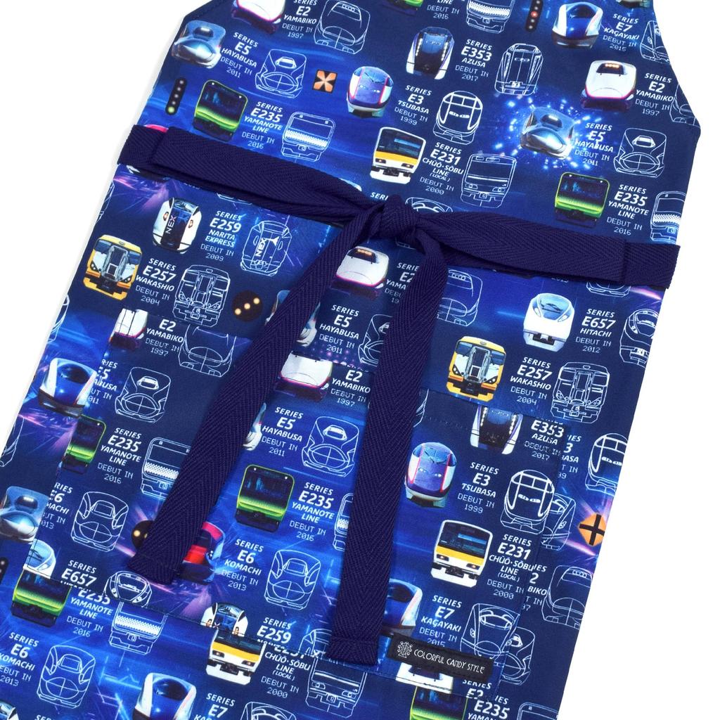 COLORFUL CANDY STYLE Apron train face collection East Japan commercialization license set of for bandana kids elementary school elementary school