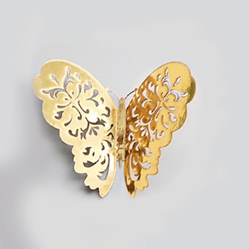 12 Pcs 3D Hollow Butterfly Wall Stickers DIY Home Decoration Room Party Wedding Jewelry