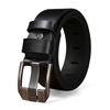 Men's Wide-Stitch Kangaroo Faux Leather Buckle Belt