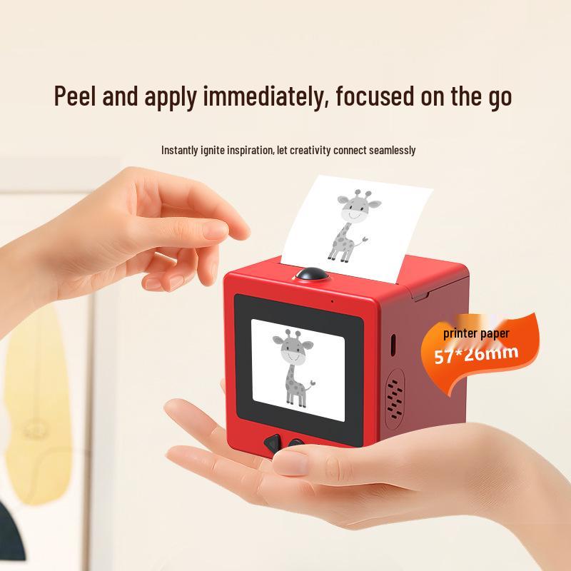 AI Smart Voice Printer for Kids - Wireless Thermal Printer with Screen & Bluetooth/WiFi