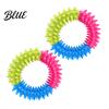 Safe Chew Toys for Small Medium Large Dogs Spiky Ring Dog Toy Rubber Interactive Non-Toxic Fetch And Teeth Cleaning Toy Aggressive Chewers