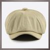 One Limitation Newsboy Fits Round and Square Stylish Travel Hat for Men and CP529 Cap, Faces, Women, (Beige)