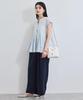 Skipper Flare Sax [BIS] Women's Blouse, Wrinkle-Resistant/Washable, (48)
