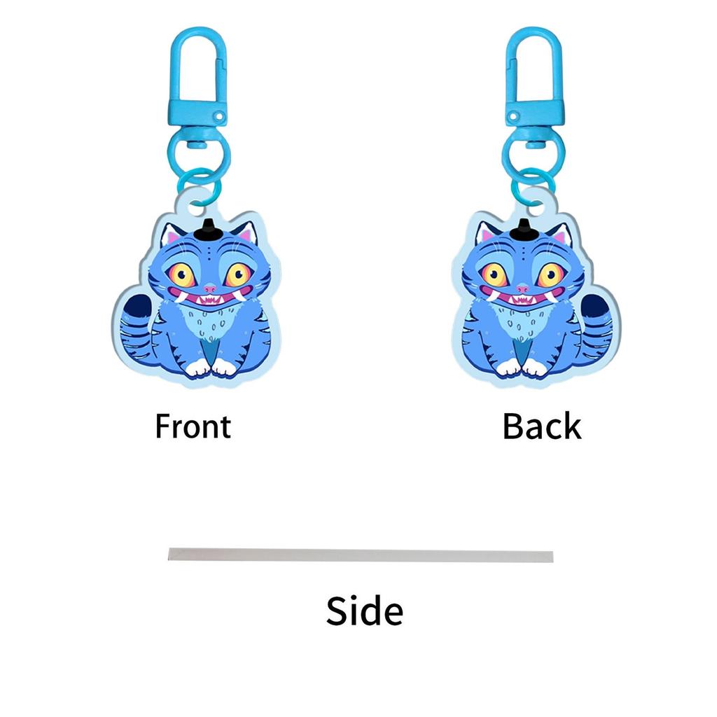 Cartoon Anime Movie Transparent Acrylic Keychain Pendant, Exquisite Gift Hanging Accessories For Backpacks