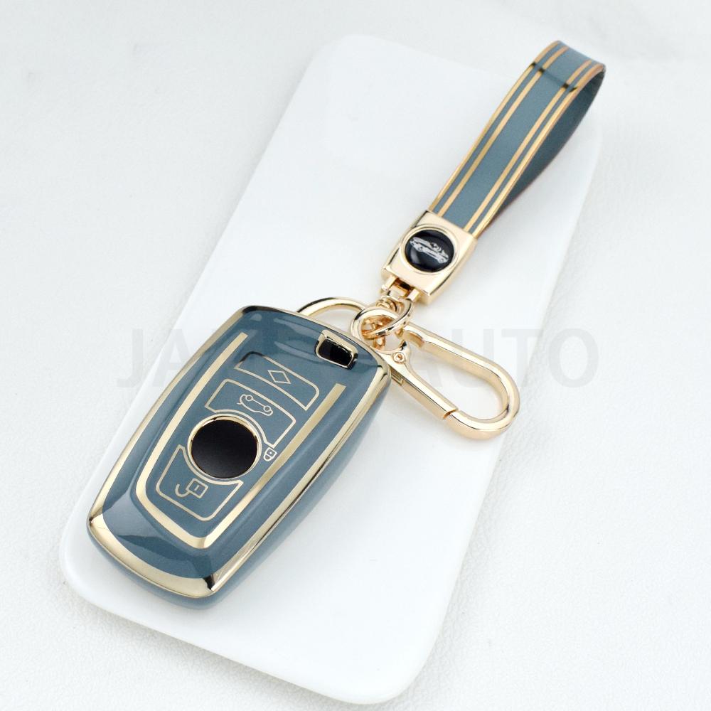 Tpu Car Key Case Cover For Bmw 1 3 5 7 Series X3 X4 M3 M4 M5 520 525 F30 F10 F18 118I 320I Key Protector Soft Shell Key Chains