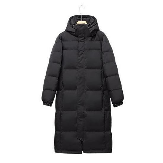 Unisex mittellange Daunen-Baumwolljacke - Neuer Winterstil, lockere Passform, figurformend, warm, wärmespeichernd, verdickter Paarmantel