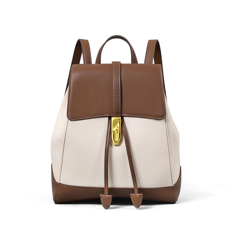 Backpack Female Design Fashion Schoolbag Junior High School Students College Casual Leather Backpack
