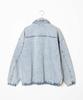 WEGO Unisex Denim Zip Korean Oversized Size Lightly Denim Finish Men's Jacket, Outerwear, Fall/Winter Outfit, Streetwear, Style, Silhouette,
