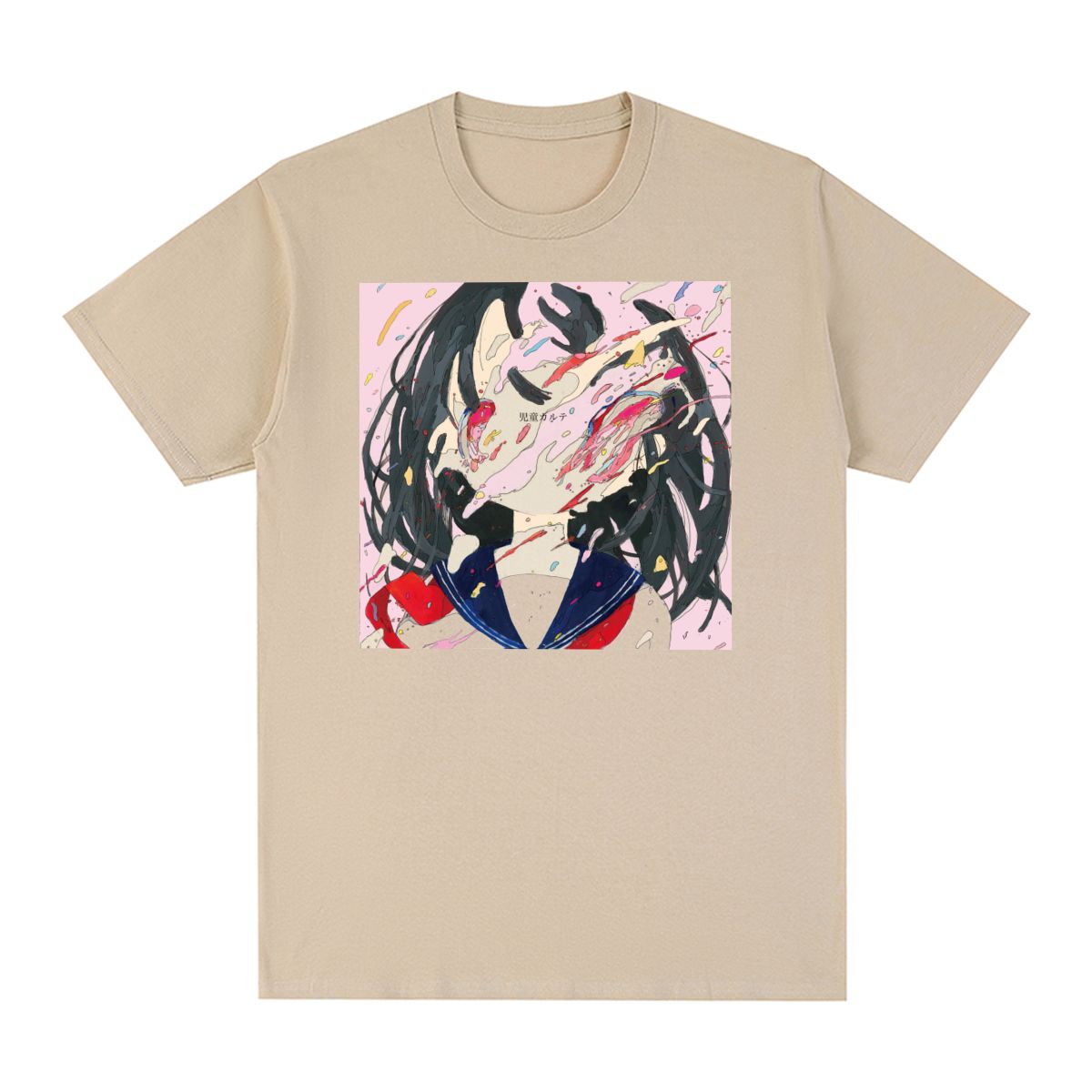 

Shinsei Kamattechan Рок-группа Винтажная футболка Хлопок Мужская футболка Новая футболка Женские топы 4XL