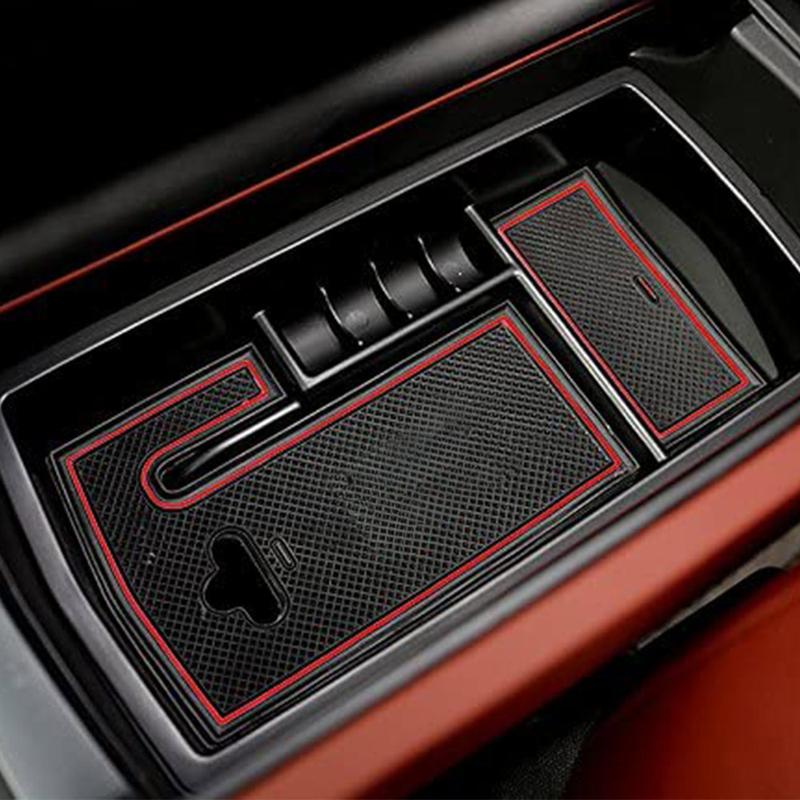 For Peugeot 3008 3008GT 5008 2017 2018   Car Central Armrest Storage Box Center Console Flocking Organizer Accessories