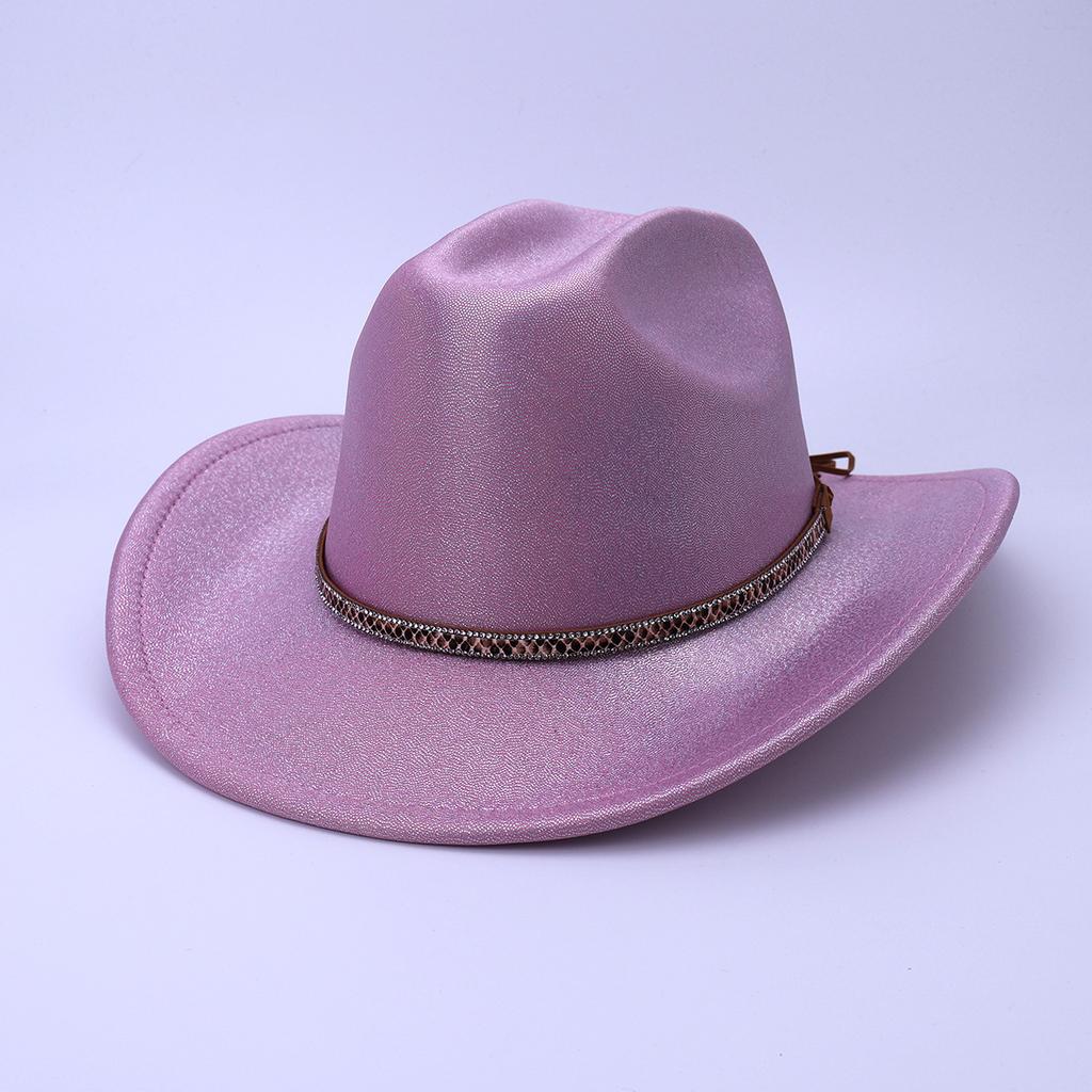 Men'S And Women'S Ethnic Style Western Cowboy Hat Sunscreen Travel Sunshade Top Hat Big Brim Jazz Hat Knight Hat