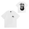 Camiseta de Algodón Streetwear para Hombre y Mujer Corte Holgado Manga Corta Camiseta Gráfica Casual Unisex Cuello Redondo