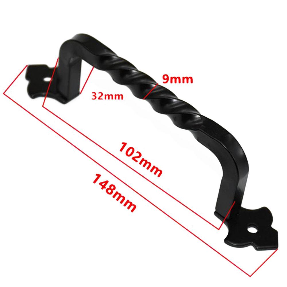 Klika dveří stodoly pro dřevěné zahradní dveře, dveře kůlny, vintage železná klika, nábytek, šatní skříň, dekorativní hardware