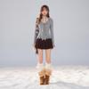 Women's Korean Style Doll Collar Knit Cardigan