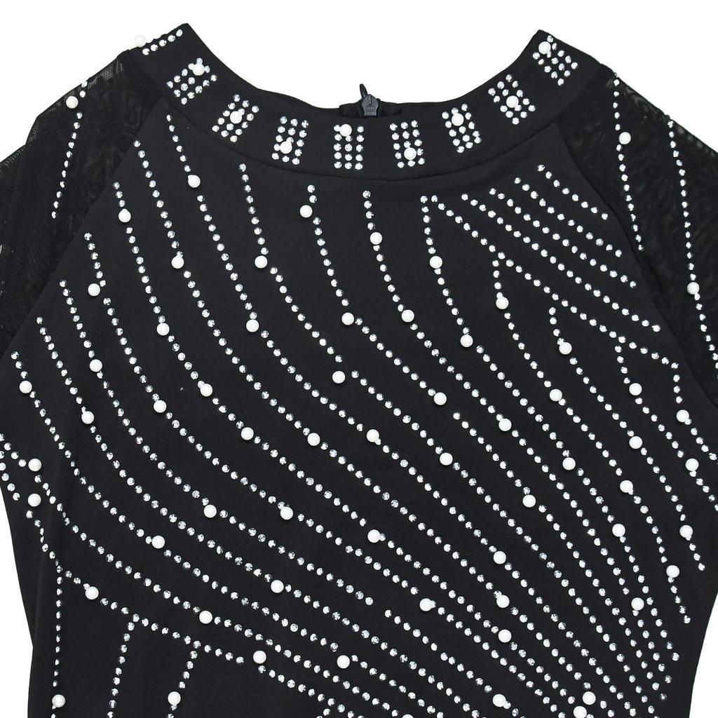 Women's Slim Fit Rhinestone Long Sleeve Dress - New Fashion Style