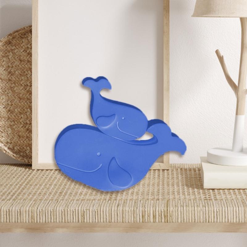 3D Whale Statue Silicone Candle Molds Epoxy Resin Molds for Candle Soap Making Fondant Chocolate Mould Baking Tool