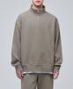 Oversized Half Zip Sweatshirt [Dusty Beige]