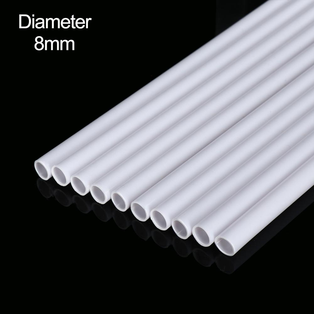 10 sztuk ABS Rura Okrągła Plastikowa Pusta Rura średnica 2mm/2,5mm/3mm/4mm/5mm/6mm/8mm/10mm DIY Ręcznie robione Materiał do stołu piaskowego model