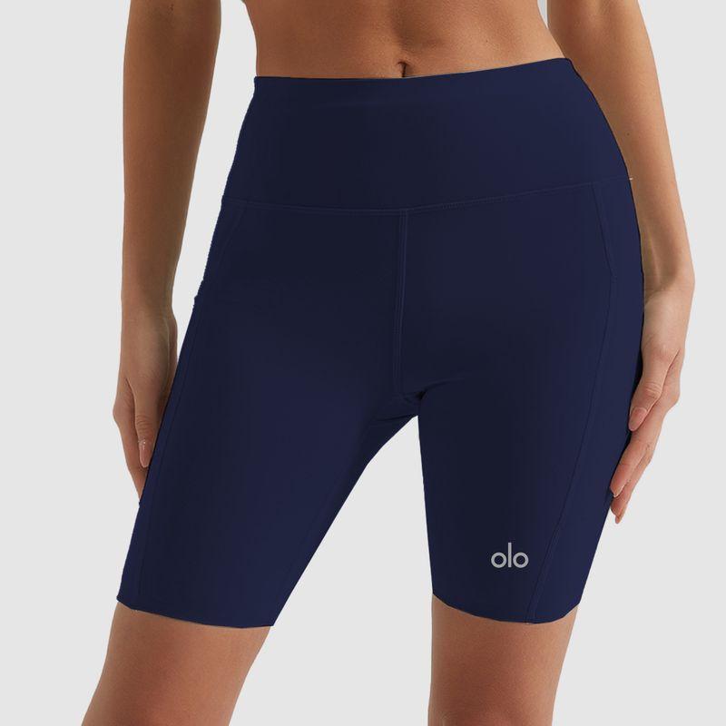 Ola Breeze Summer Thin Yoga Shorts Fifth Pants Women's Hip Lift Quick-Drying High Waist Seamless Fitness Cycling Pants