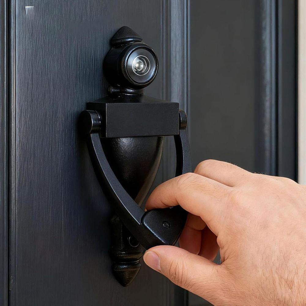 180° Viewer Door Peephole Viewer Zinc Alloy Doorbell Portable Front Door Knocker  Home Security