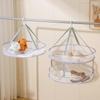 Windproof Foldable Drying Net: Anti-Deformation Flat Lay Basket for Clothes and Socks