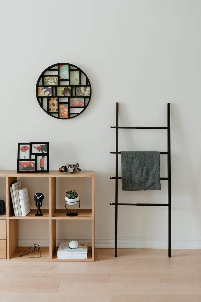 Umbra LUNA Photo Frame, Black, 9-Panel, Multi-Plate Photo Display