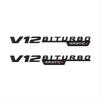 V12BITURBO 4MATIC+ Letter  Emblem Stickers V12TURBO 4MATIC+ Badge for C E S G Grade Mudguard Badges And Decals