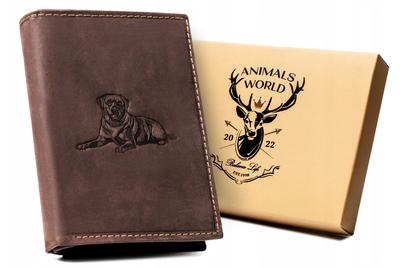 Large, Vertical Men's Wallet Made of Genuine Leather - Always Wild