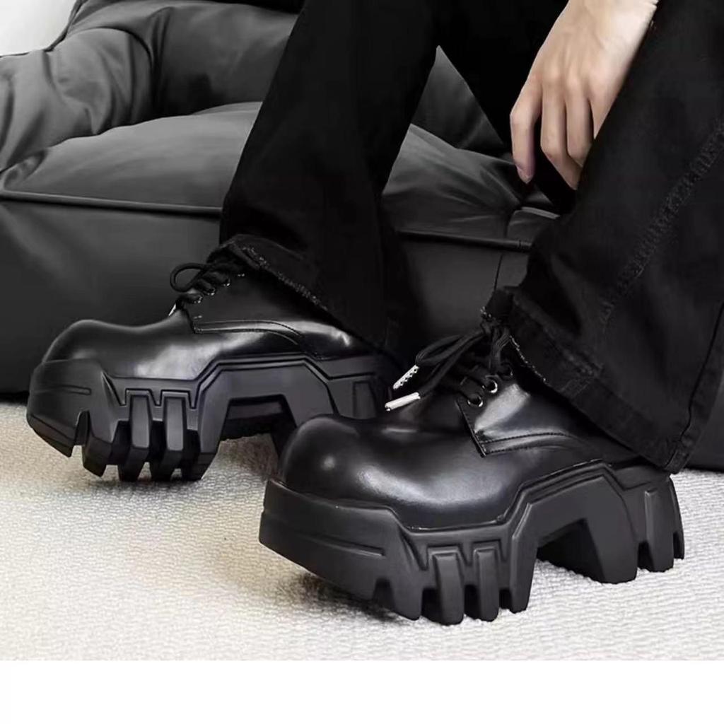 2024 Winter Retro Platform Round-Toe Lace-Up Derby Shoes - Height-Increasing & Versatile Casual Footwear