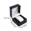 Black Single Watch Gift Box with Pillow PU Leather Wristwatch Display Case Organizer for Men
