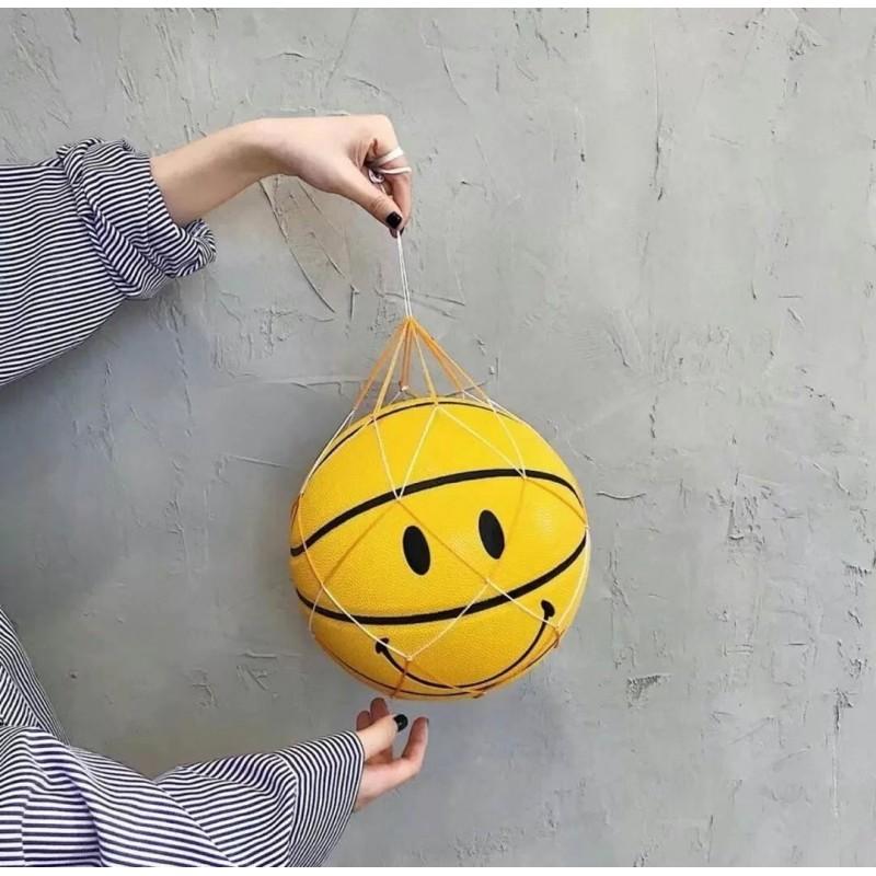 Yellow Smile Face Basketball Limited Edition PU Leather Feel Size 7 6 5 4 Kids Youth Adults Indoor Outdoor