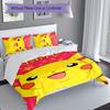 3pcs Custom Name Pokémon Pikachu Bedding Set,Includes 1 Duvet Cover and 2 Pillowcases,All-season Bedroom Decor