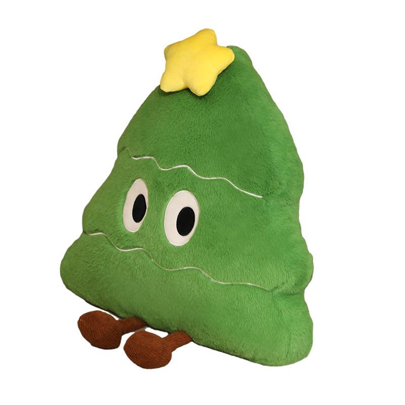 Adorable Christmas Tree Plush Pillow Doll Toy - Cartoon Dopamine Rag Doll Sofa Cushion