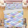 Mermaid Cartoon Printed Quilt Cover Soft Breathable Bedding Set Custom Design for Children Baby Bedroom Home Decoration