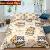 Set da letto con motivo orsacchiotto semplice copriletto federa cartone animato tessile per la casa decorazione camera da letto bambini adulti