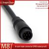 Waterproof M8 Aviation Plug with Cable: 2-6 Pin Male & Female Connector