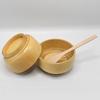 4pcs/set Portable Mask Brush Bowl Set Natural Bamboo Diy Facial Tools  For Skin Care