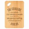 Planche À Découper Une Géraldine Aussi Géniale - Plateau Apéro En Bambou Cadeau Gravé Pour Femme Cuisine Barbecue