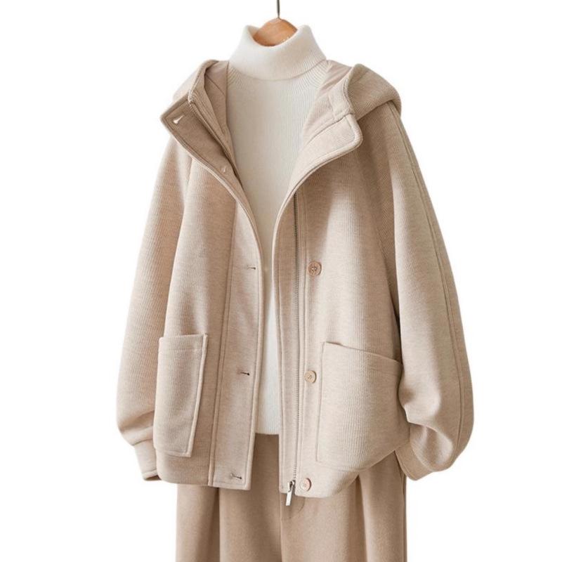 

Утолщенная комбинированная потертая короткая куртка женская зимняя корейская версия повседневного топа, замедляющего старение XL