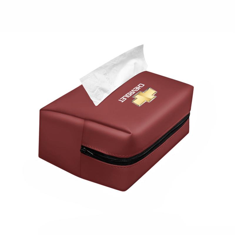 Soft Leather Car Tissue Box Hanging Toilet Paper Bag For Chevrolet Cruze Malibu Colorado Suburban Equinox Blazer Trax Camaro